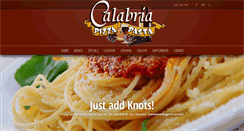 Desktop Screenshot of calabriapizzapasta.com